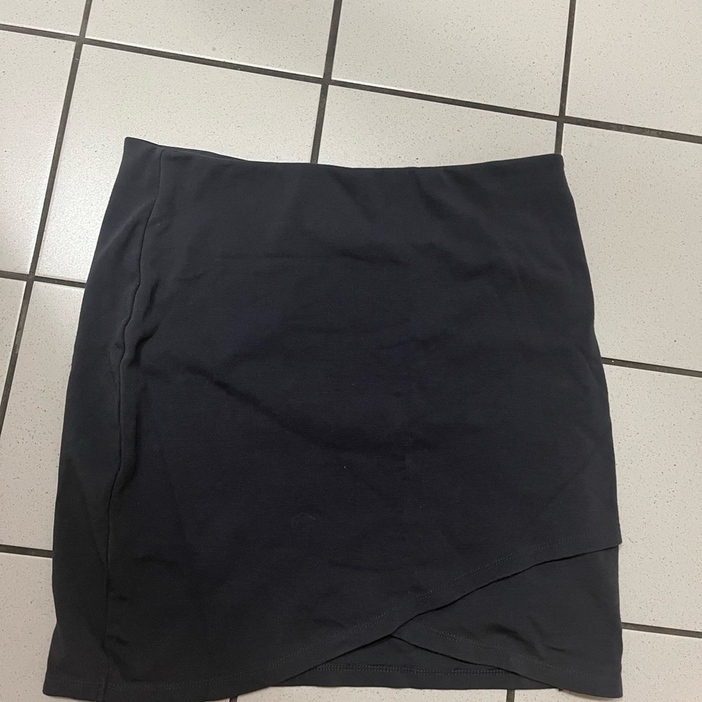 Sunday Best Asymmetrical Charcoal Skirt